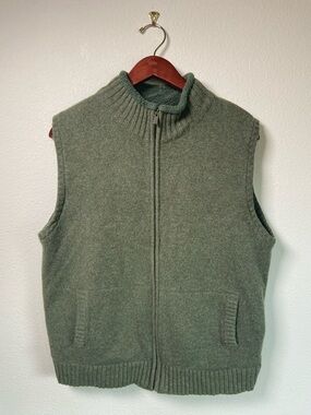 L. L. Bean Wool Vest with Fleece Lining